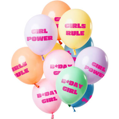 Ballonger Pastell - Girls Rule