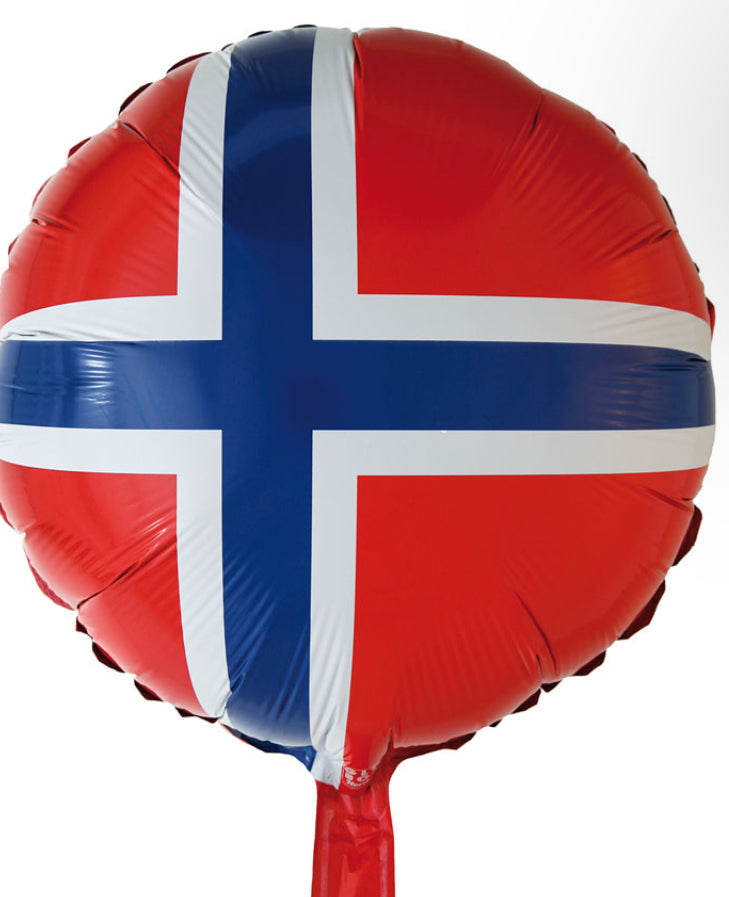 Folie ballong norske flagget