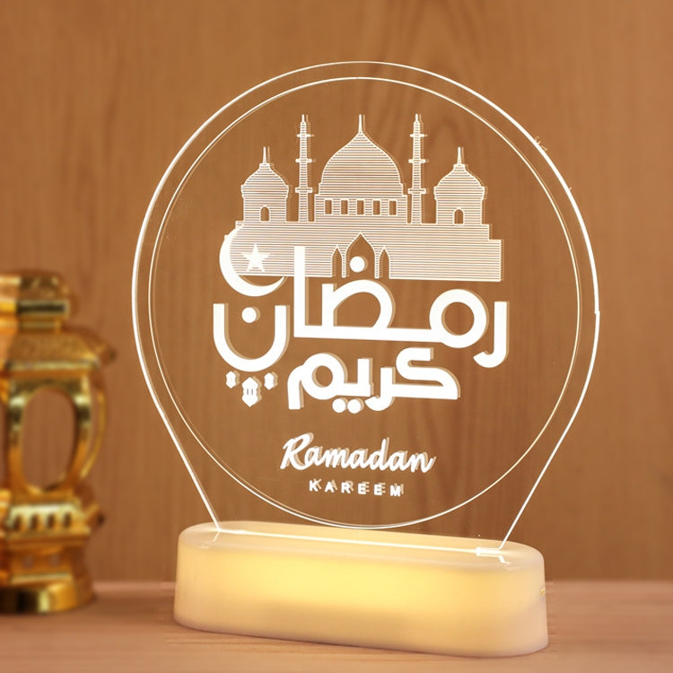 Led Lys, Blank Akryl, Ramadan Kareem- A