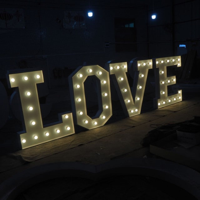 Utleie - Marquee LED-lys til Bryllup LOVE